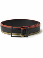Paul Smith - 3.5cm Colour-Block Leather Belt - Black