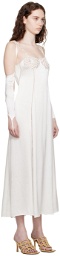 Isa Boulder White Lacework Midi Dress