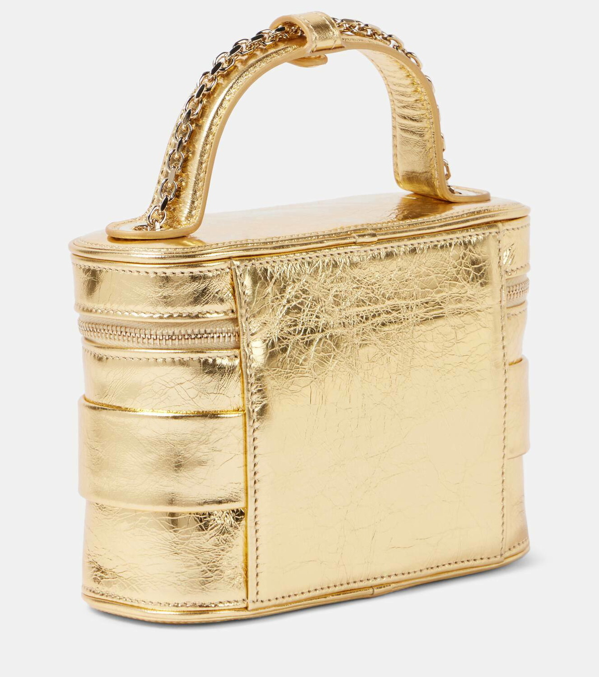 Roger Vivier Vanity Très Vivier Micro leather vanity bag