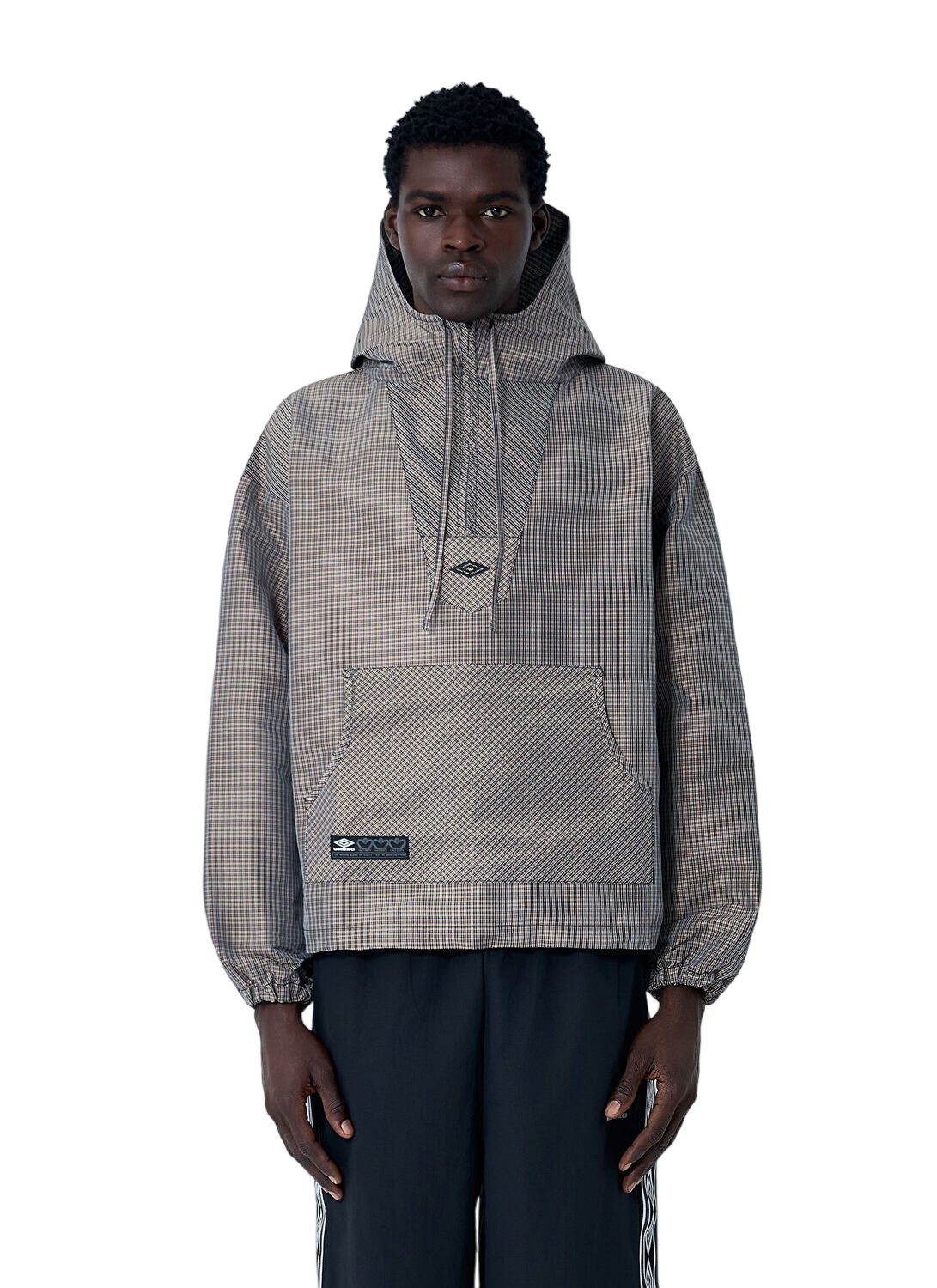 Umbro Brown Mini Check Track Jacket Umbro