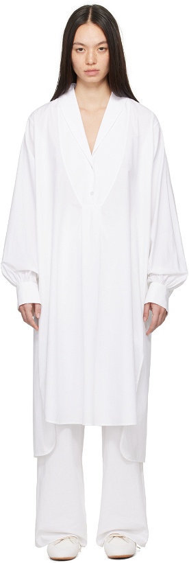 Photo: The Row Off-White Elinor Maxi Dress