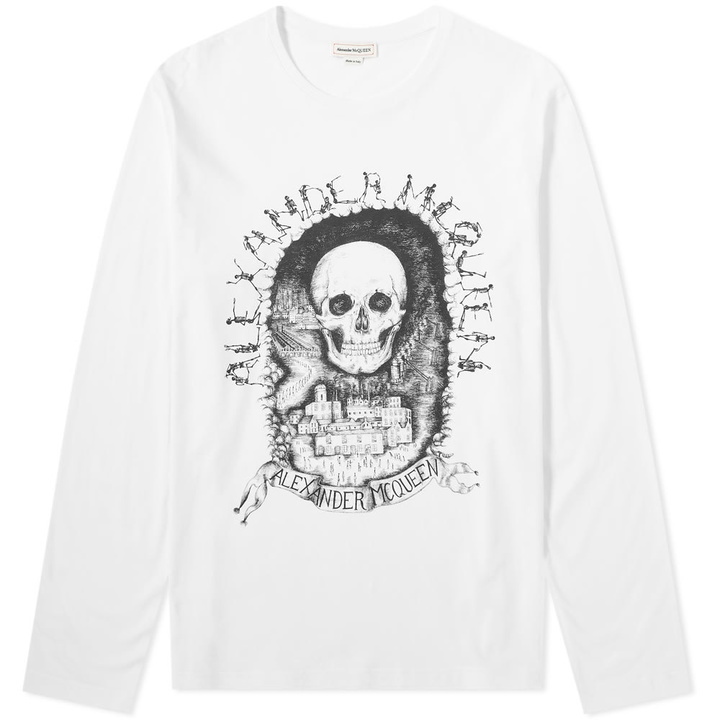 Photo: Alexander McQueen Long Sleeve Skull Print Tee
