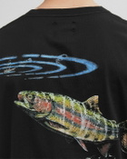 WOOLRICH OVERSIZED TEE FISH GRAPHIC Black Mens Shortsleefe