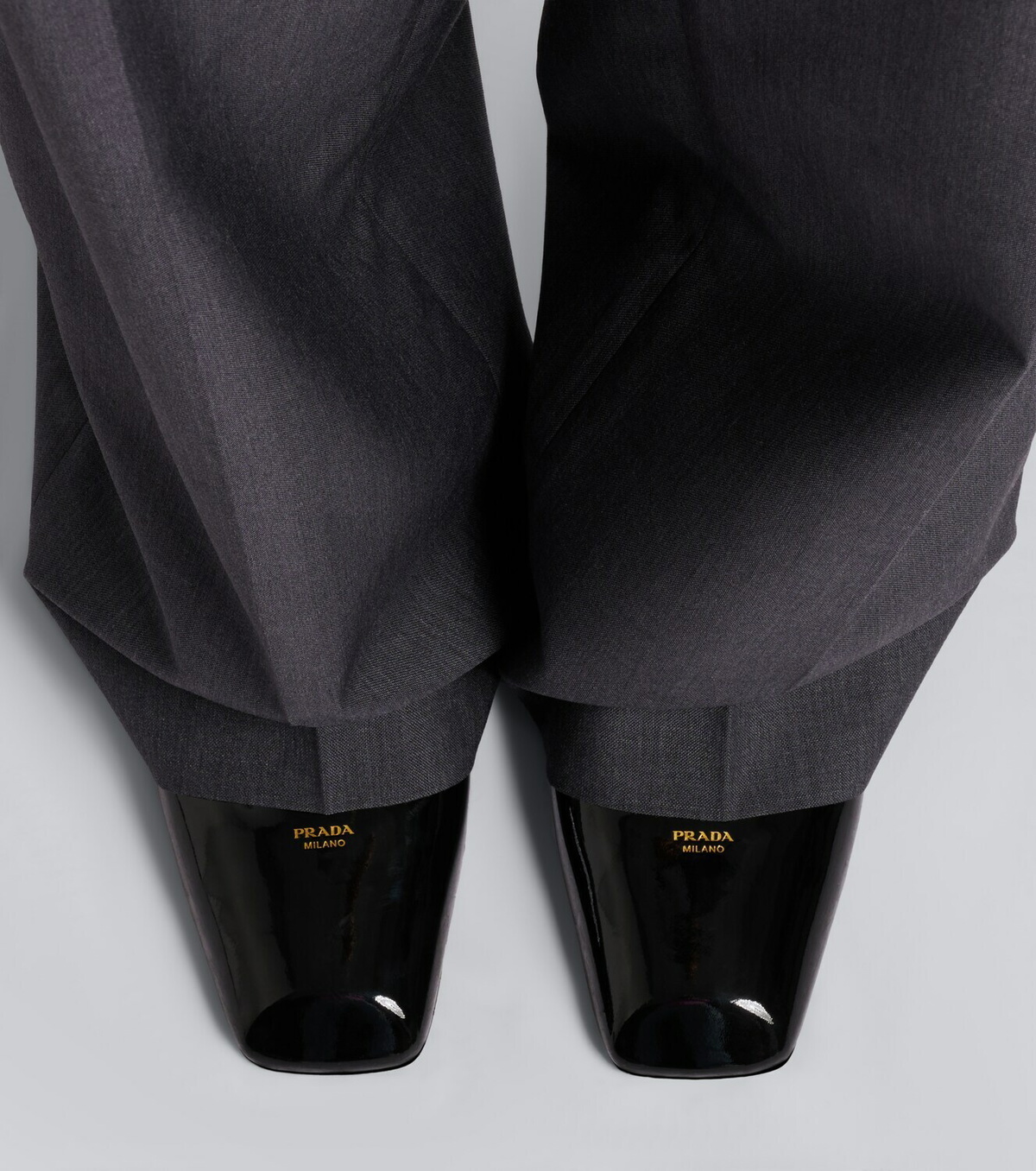 Prada Patent leather slingback pumps
