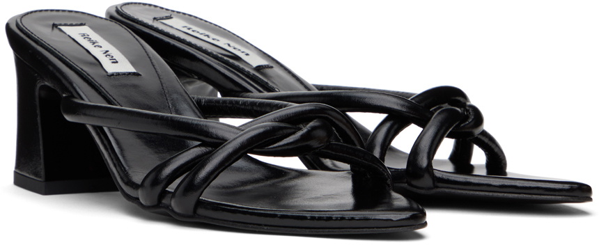 Reike Nen Black Twisted Heeled Sandals