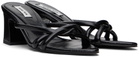 Reike Nen Black Twisted Heeled Sandals