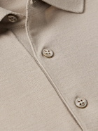 Loro Piana - Wish® Virgin Wool Polo Shirt - Neutrals