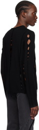 Dion Lee Black Snake Diamond Sweater