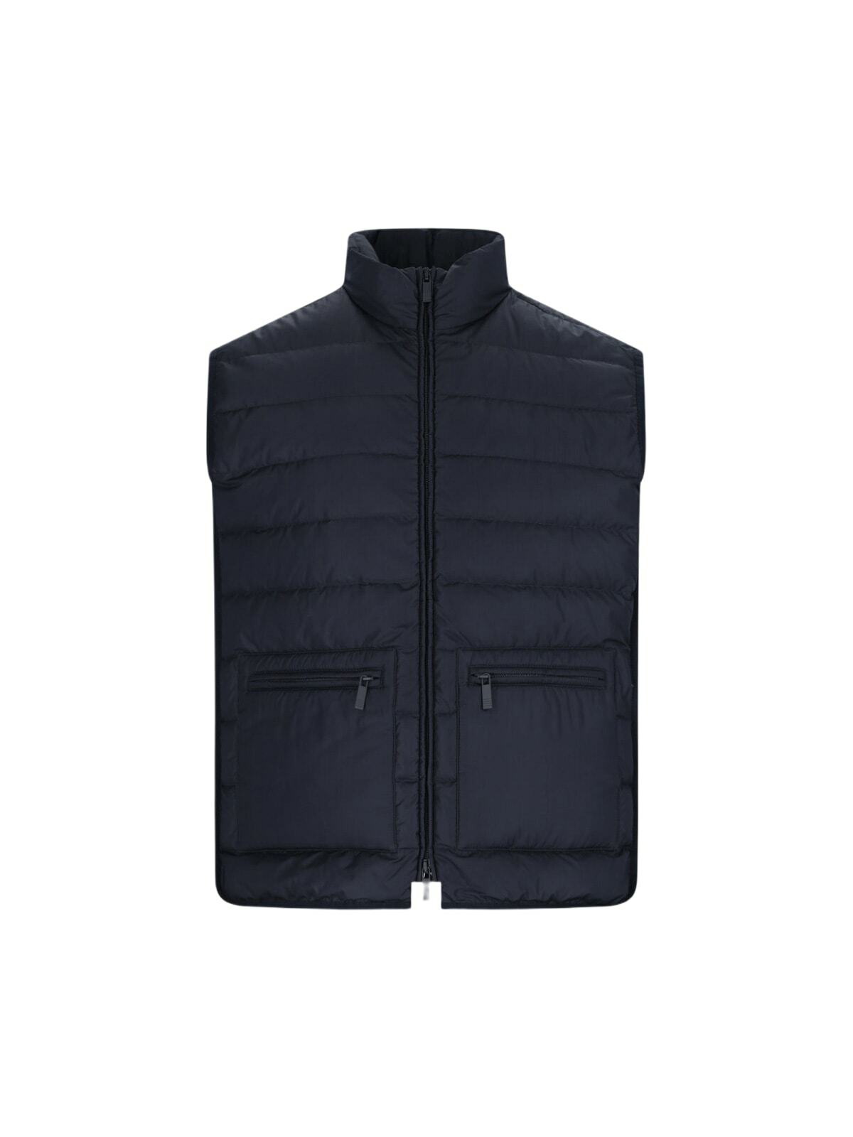 Thom Browne Navy V-Neck Vest Thom Browne