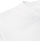 CLUB MONACO - Cotton-Jersey Mock-Neck T-Shirt - White