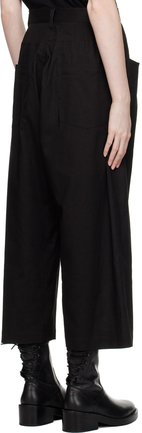 Yohji Yamamoto Black Flared Trousers