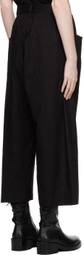 Yohji Yamamoto Black Flared Trousers