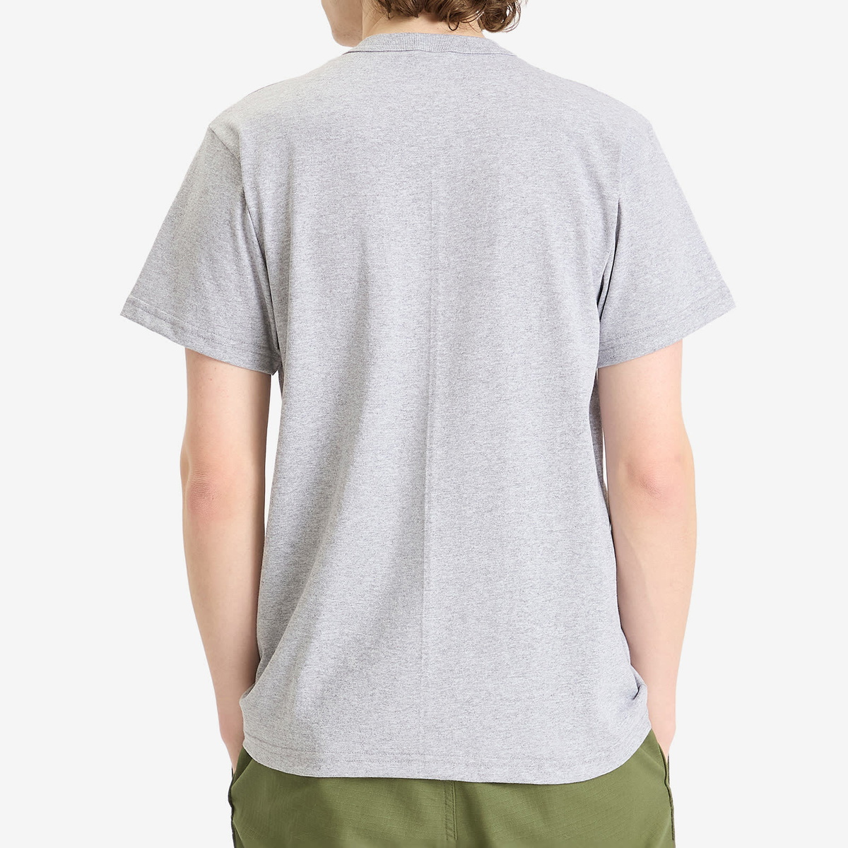 Randy's Garments Men's Logo Pocket T-Shirt in Heather Grey