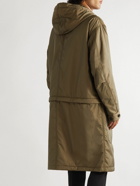 Dunhill - Convertible Moire Hooded Parka - Green