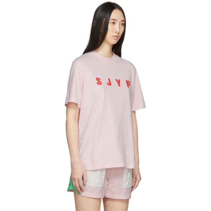 SJYP Pink Logo T-Shirt SJYP