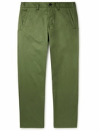 Stone Island - Straight-Leg Garment-Dyed Stretch-Cotton Gabardine Chinos - Green