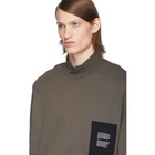 Julius Brown Mock Neck Sweatshirt