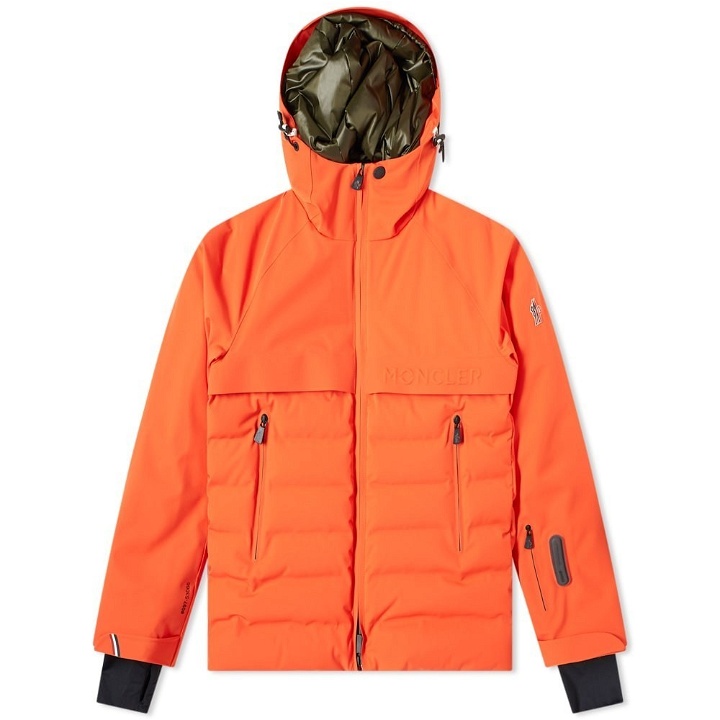 Photo: Moncler Grenoble Achensee Embossed Logo Hooded Down Jacket