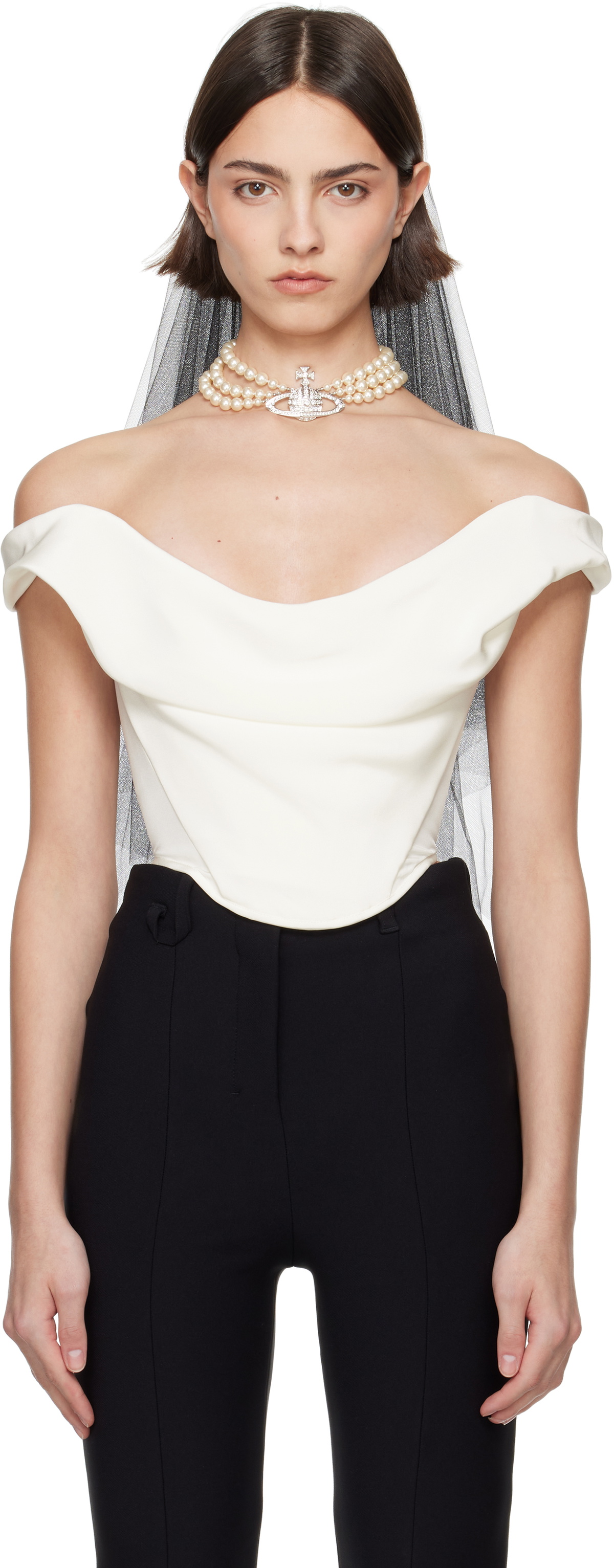 Vivienne Westwood SSENSE Bridal Capsule Silk Cady Comet Corset