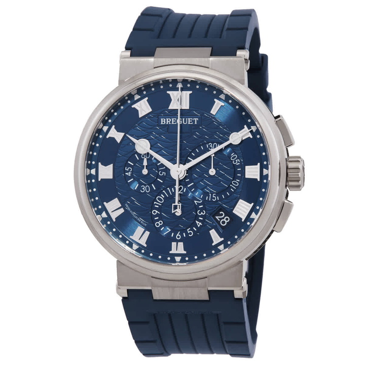 Photo: Breguet Marine Chronograph Automatic Blue Dial Mens Watch 5527bb/y2/5wv