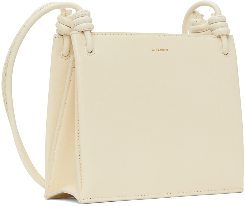 Jil Sander White Small Giro Bag Jil Sander