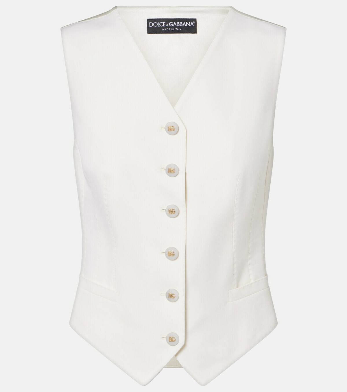 Dolce&Gabbana Wool and silk-blend vest