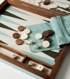 Giobagnara Leather and wooden backgammon set