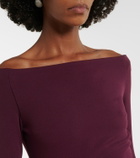 Solace London Kori satin-trimmed gown