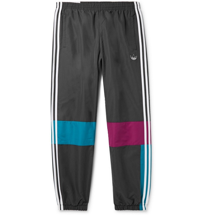 Photo: adidas Originals - Tapered Colour-Block Shell Track Pants - Black