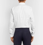 Hugo Boss - White Ivan Slim-Fit Piped Cotton-Poplin Tuxedo Shirt - Men - White