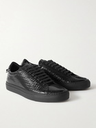 Givenchy - Urban Street Logo-Embossed Patent-Leather Sneakers - Black