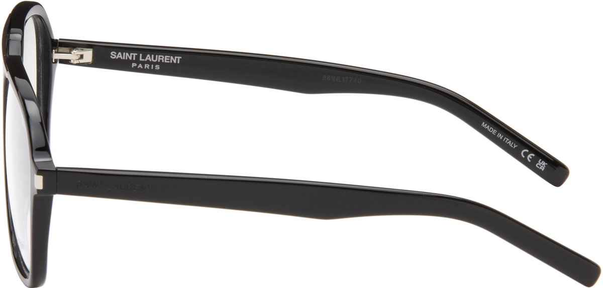 Saint Laurent Black SL 545 Corner Angle Optical Frame Glasses