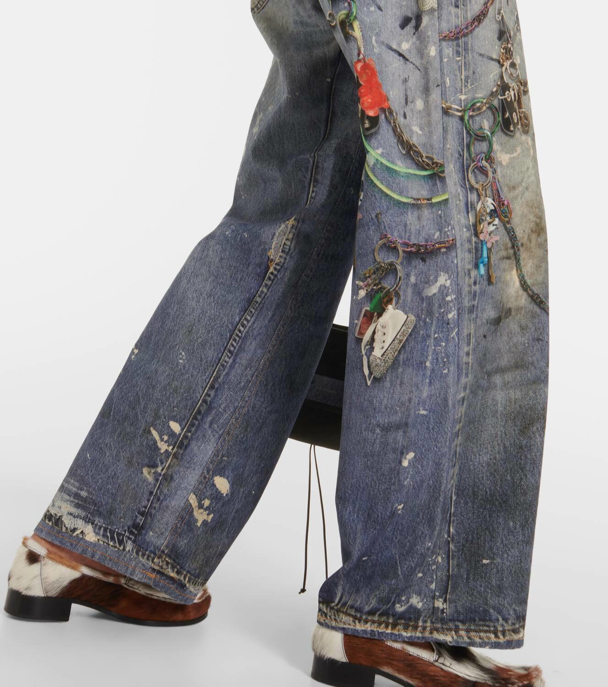Acne Studios 1981 Trompe l'oeil low-rise wide-leg jeans Acne Acne Studios 1981 Trompe l'oeil low-rise wide-leg jeans Acne