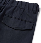 Incotex - Slim-Fit Linen Shorts - Midnight blue