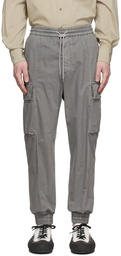 Solid Homme Grey Cotton Cargo Pants