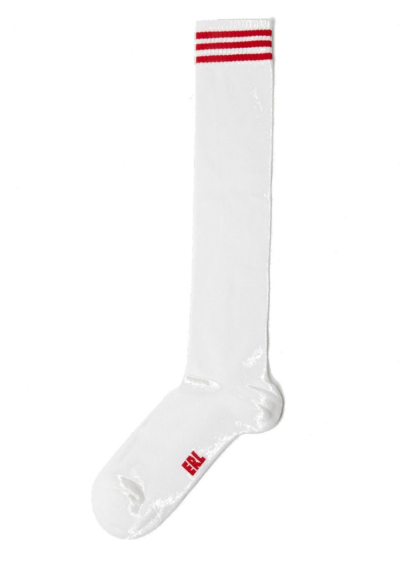 Photo: Extra Long Track Socks in White