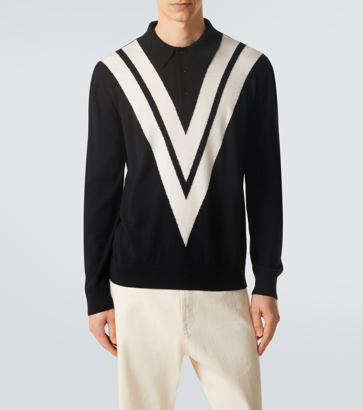 Valentino Virgin wool polo sweater