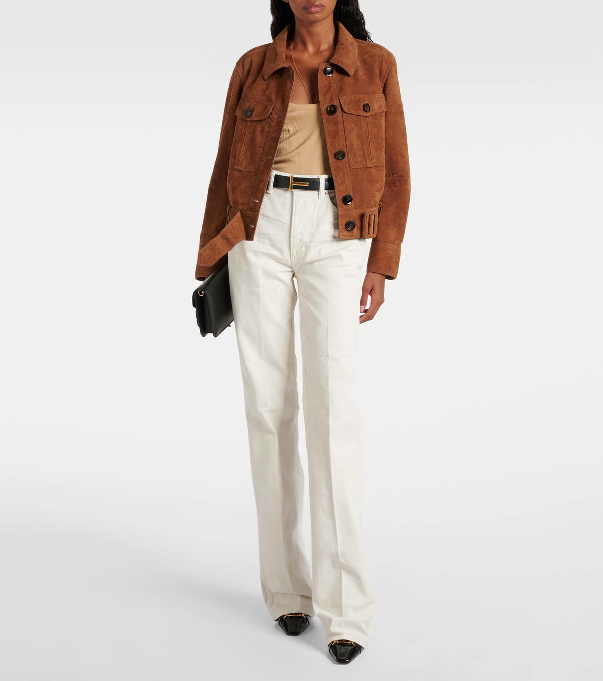 【送料&関税込】Tom Ford Flared Jeans Mid-rise flared jeans in blue - Tom Ford | Mytheresa