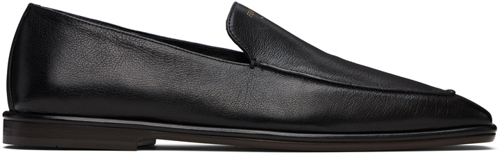 Photo: Ferragamo Black Calfskin Loafers