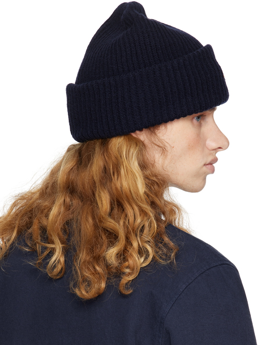 A.P.C. Navy Michele Knit Beanie