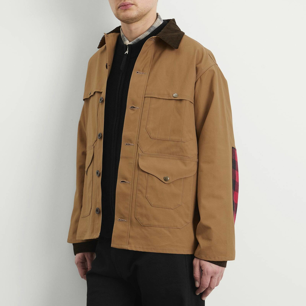 Junya Watanabe MAN Men's x Filson Flannel Check Jacket in Beige