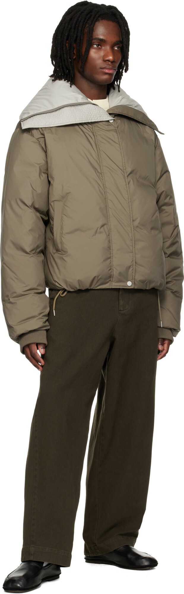 Entire Studios Khaki Kelly Down Jacket
