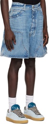 B1ARCHIVE Blue Carpenter Denim Shorts