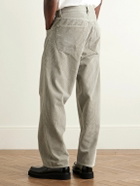 AGOLDE - Fusion Straight-Leg Cotton-Corduroy Trousers - Neutrals