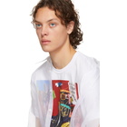 Comme des Garcons Shirt White Basquiat Edition Print T-Shirt