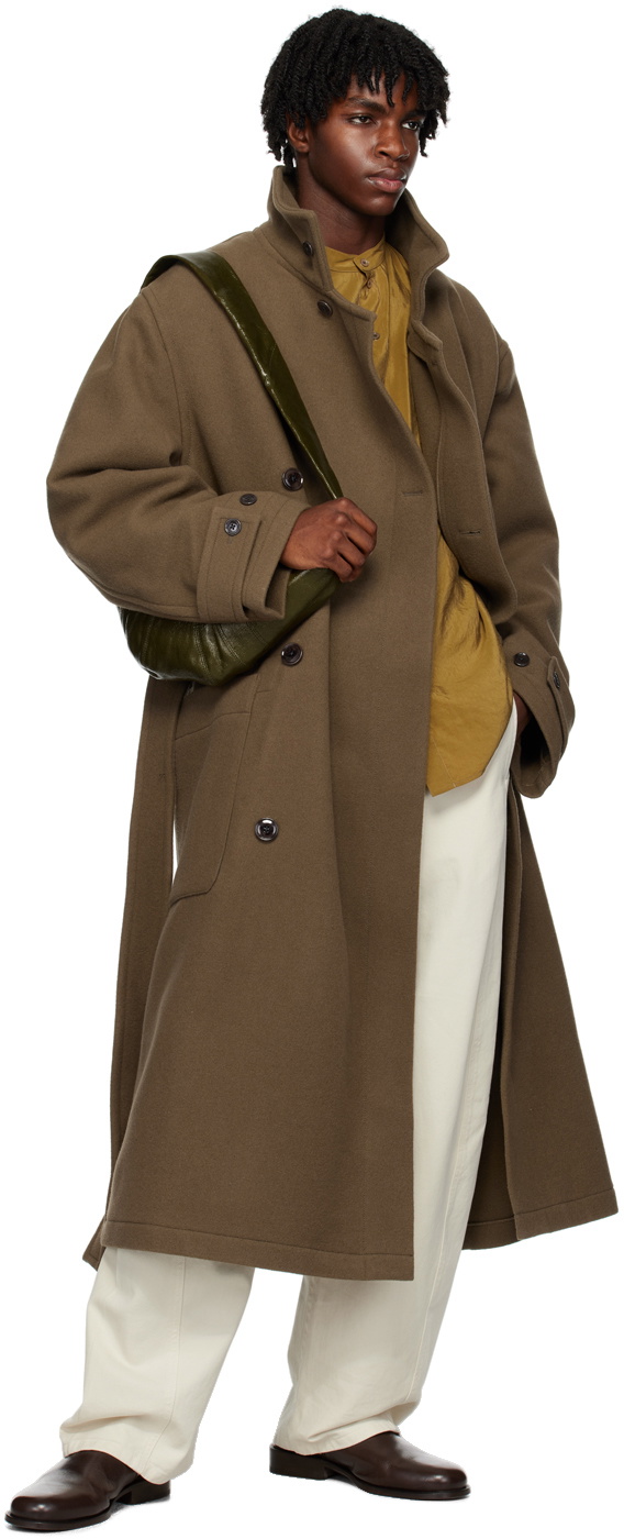 LEMAIRE Brown Wrap Coat Lemaire