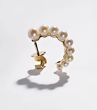Sophie Bille Brahe Petit Boucle de Perle 14kt gold hoop earring with freshwater pearls