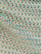 SELF-PORTRAIT - Hotfix Fishnet Cowl Neck Maxi Dress