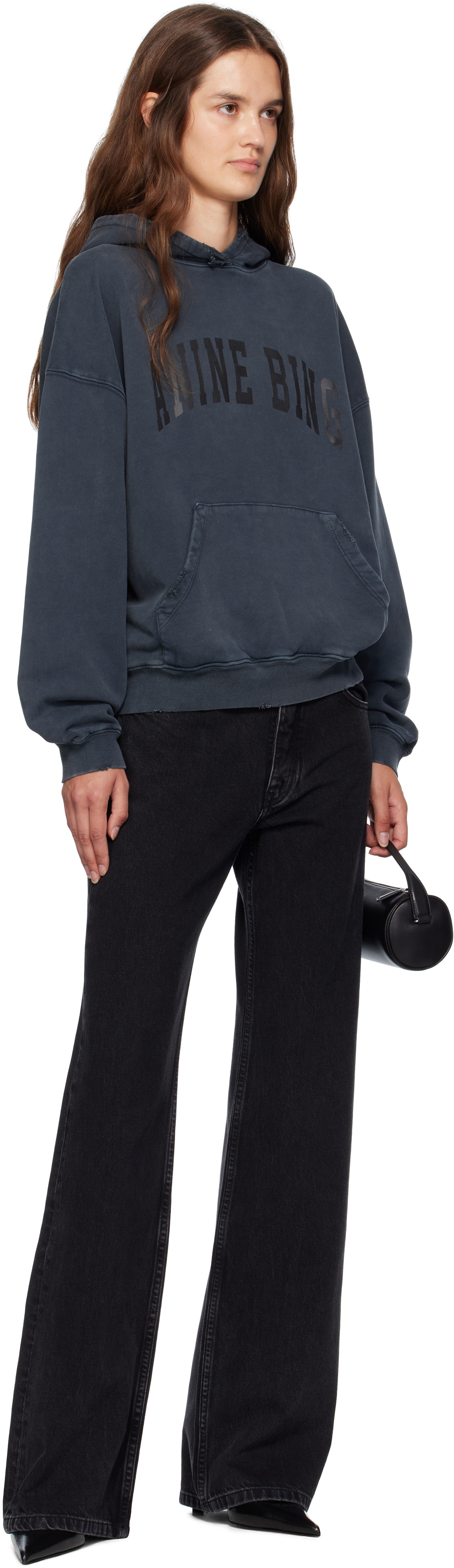 ANINE BING Gray Harvey Hoodie