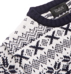 Howlin' - Lawrence Fair Isle Wool Sweater - Blue